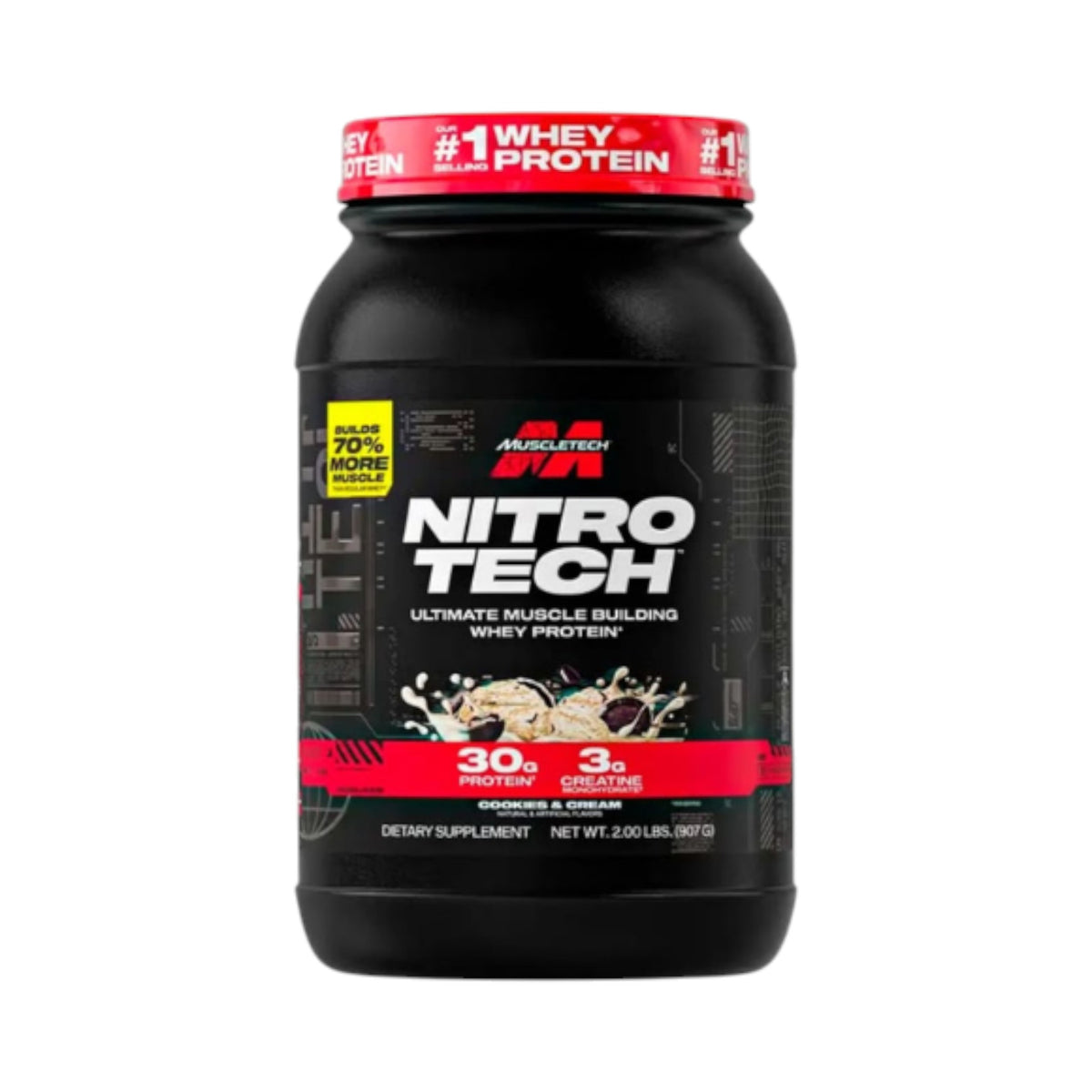 Proteína Nitro Tech Whey Protein 2 libras Muscletech