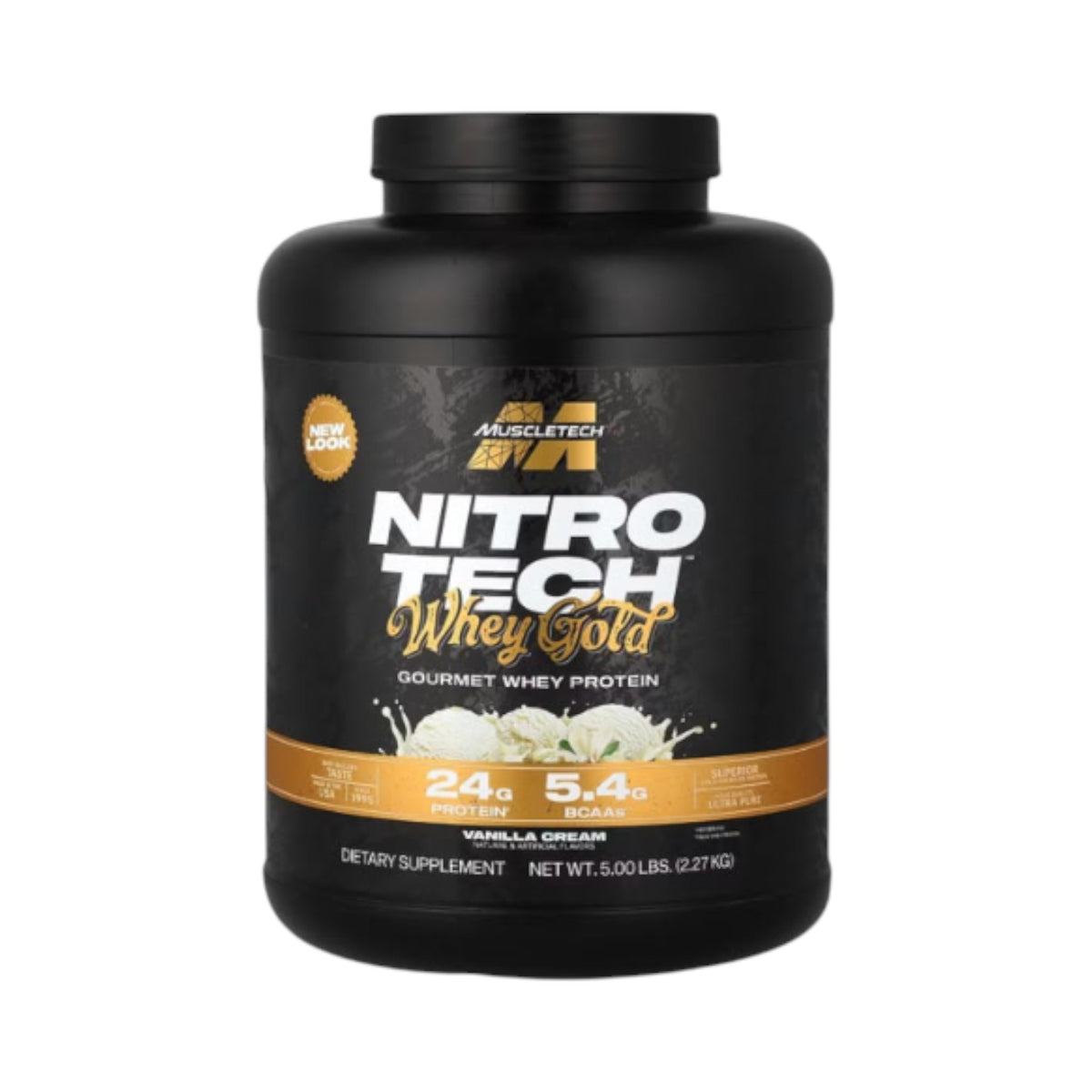 Proteína Nitro Tech Whey Gold 5 libras Muscletech