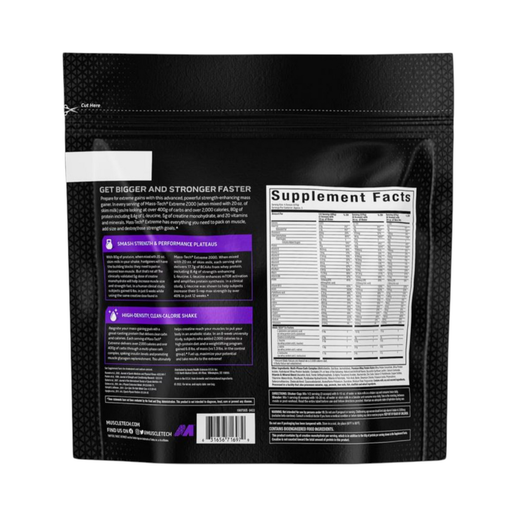 Proteína Mass Tech Xtreme de 6 libras