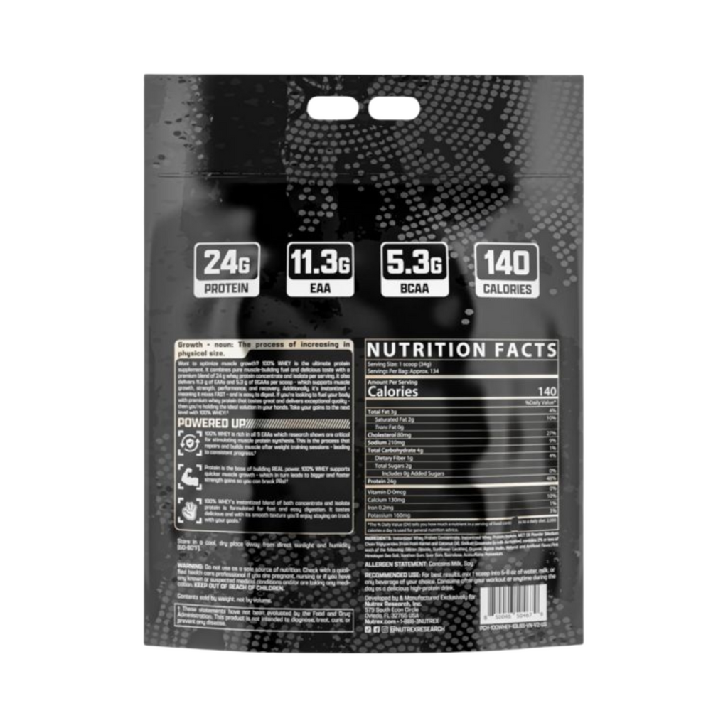 Proteina Whey Nutrex de 10 libras