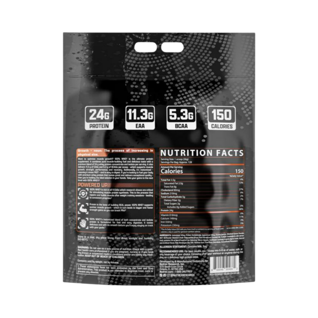 Proteina Whey Nutrex de 10 libras