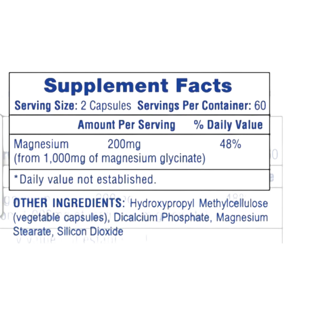 Magnesium Glysinate 120 Capsulas Hi-Tech
