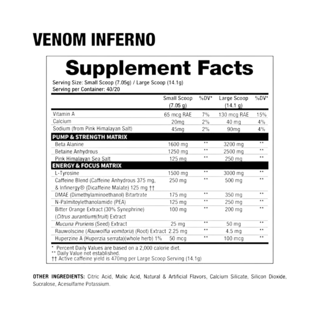 Pre Entreno Venon Inferno Dragon Pharma