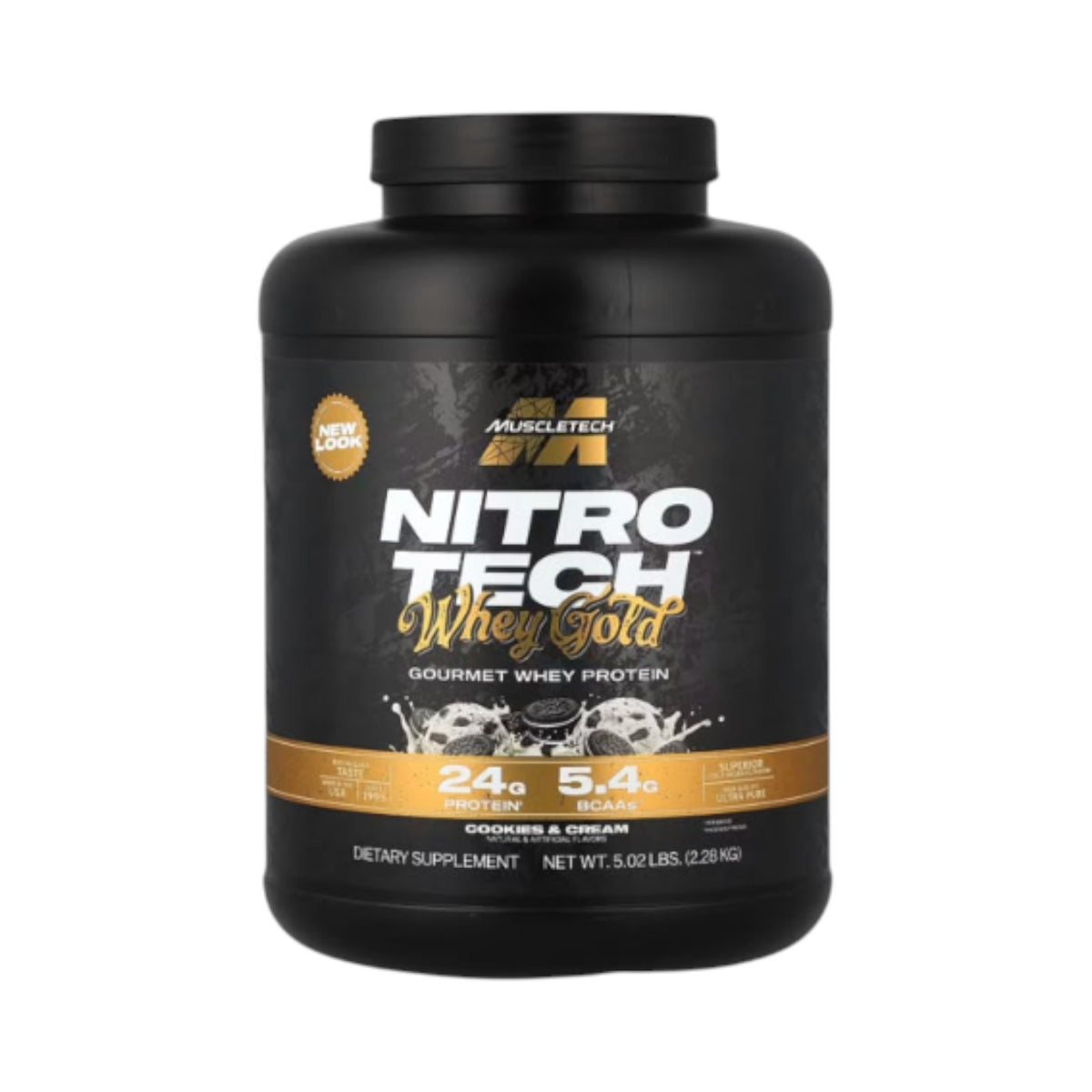Proteína Nitro Tech Whey Gold 5 libras Muscletech