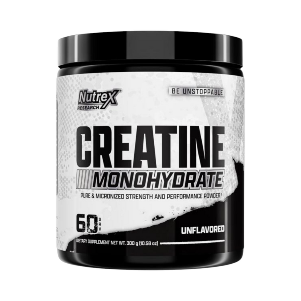 Creatina Monohidratada Nutrex de 60 servicios.