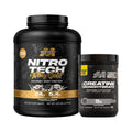 Proteína Nitro Tech Whey Gold 5 Libras y Creatina Platinum 90 Servicios