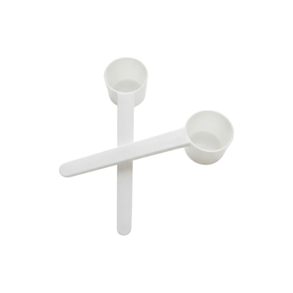 Pack de 2 cucharas medidoras Somos Landa de 5g en plástico ABS blanco resistente para suplementos en polvo