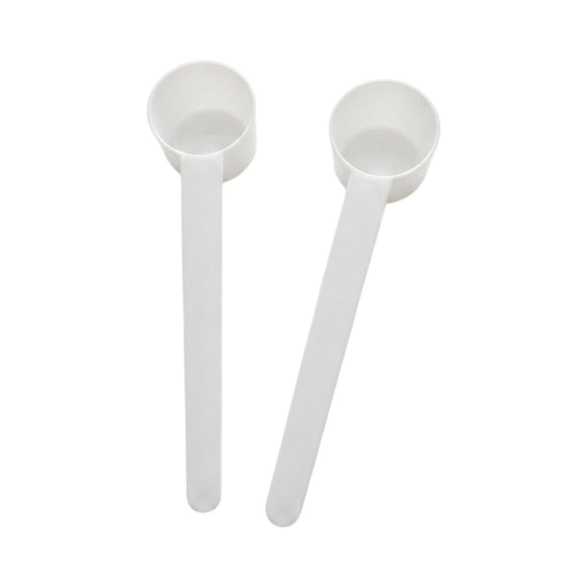Pack de 2 cucharas medidoras Somos Landa de 5g en plástico ABS blanco para suplementos en polvo