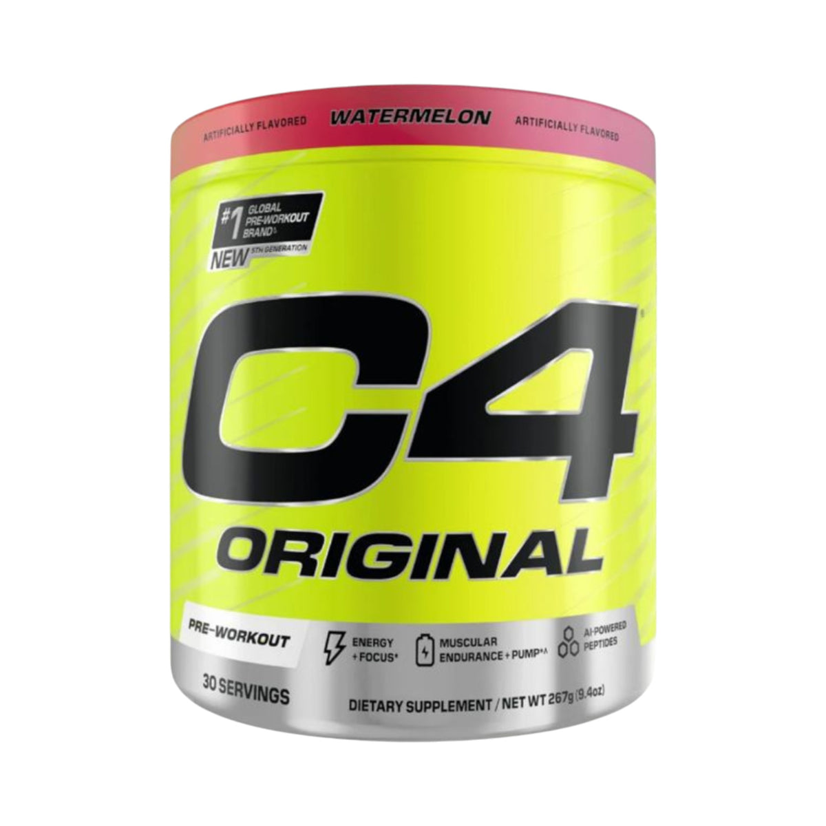 Envase de pre-entreno Cellucor C4 Original sabor sandía, suplemento deportivo de 30 servicios de Somos Landa.