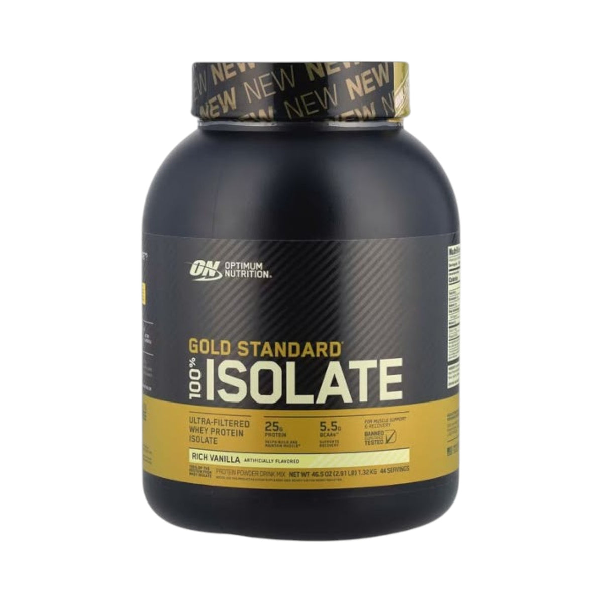 Envase de 3 libras de proteína Gold Standard 100% Isolate de Optimum Nutrition en Somos Landa