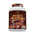 Envase de 5 libras de proteína WheyPhorm de Dragon Pharma sabor Double Chocolate Brownie de Somos Landa